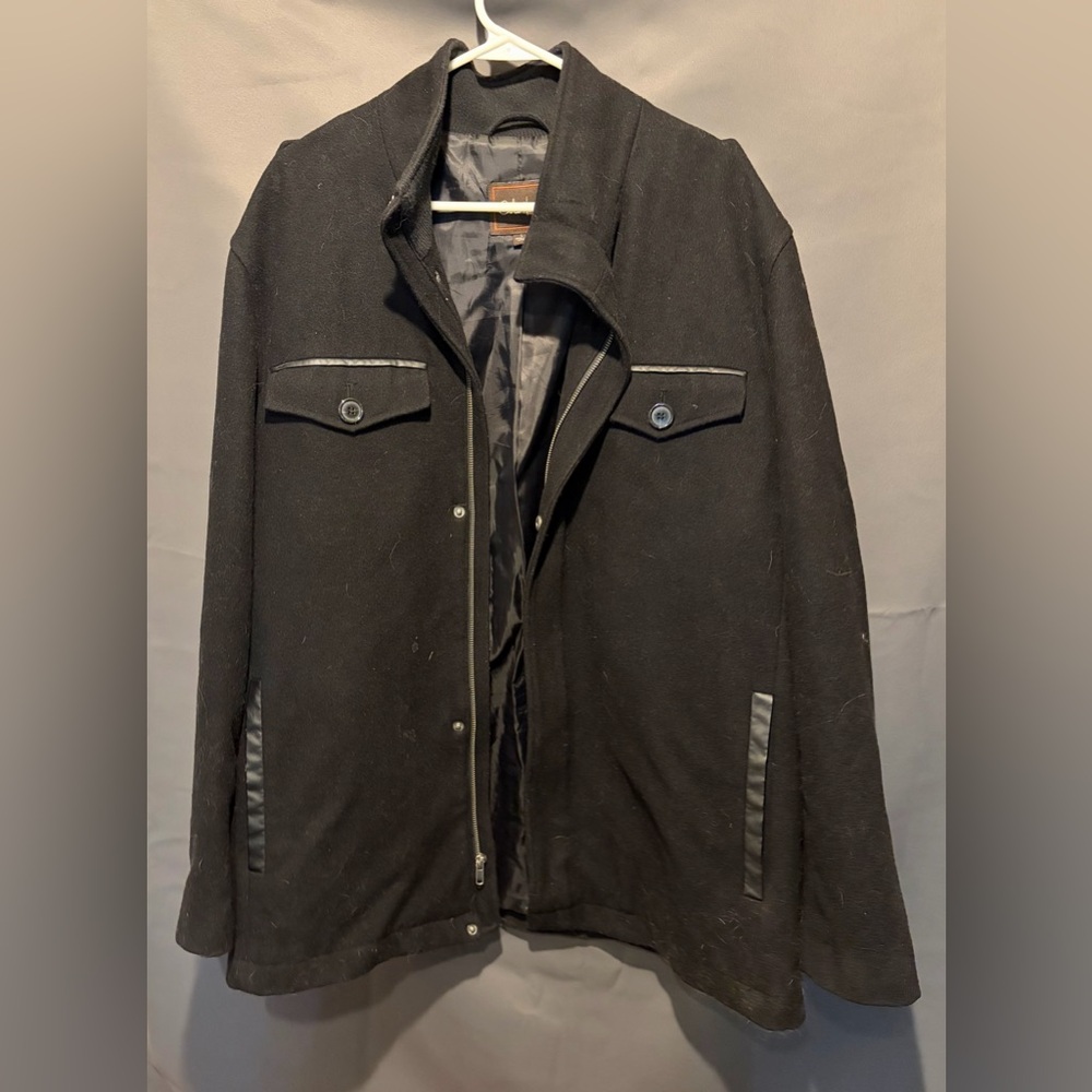 Cole Haan Black Military Field Jacket